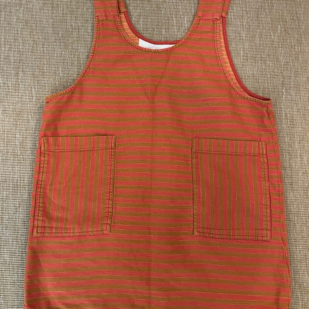 Ace & Jig Orange and Rust Striped Tank Dress